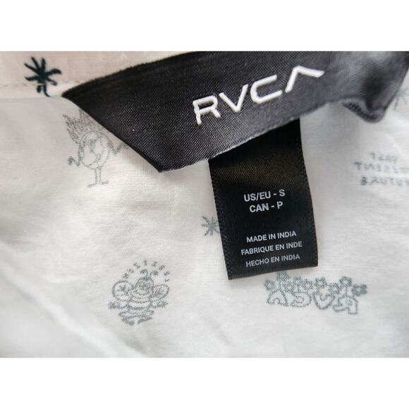 RVCA Kimura Balance Of Opposites Designer Button‎ Up Shirt Men’s SMALL New Retro - Picture 9 of 9